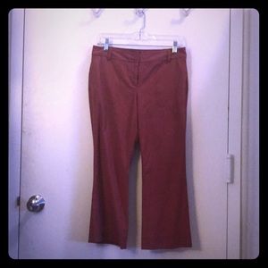Cropped Trousers - Rusty Red